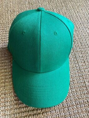 NWOT Source Unknown Bright Green Kids Baseball Cap